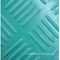 Rubber Car Floor Mat in Green Color and Checker Pattern